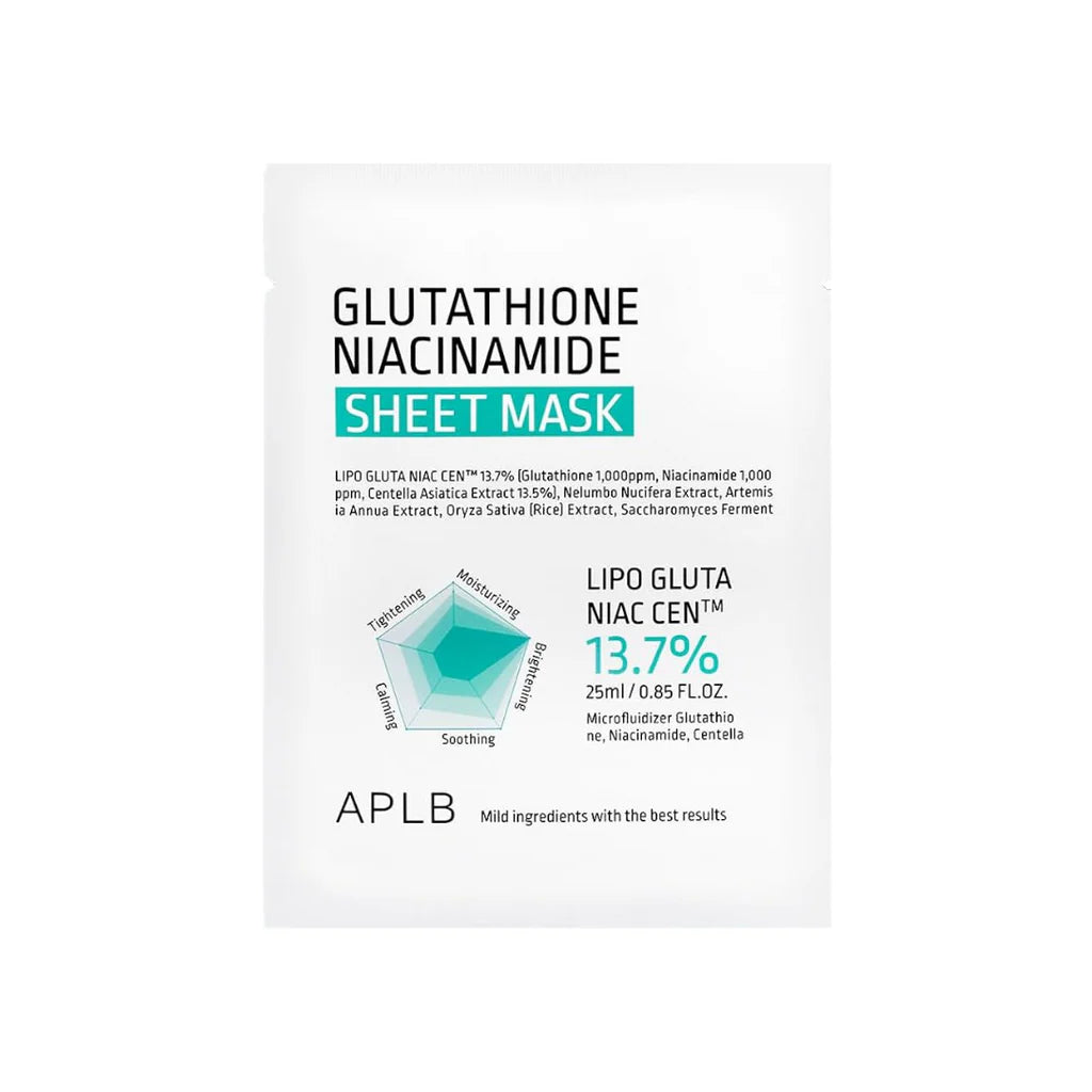 APLB Glutathione Niacinamide Sheet Mask